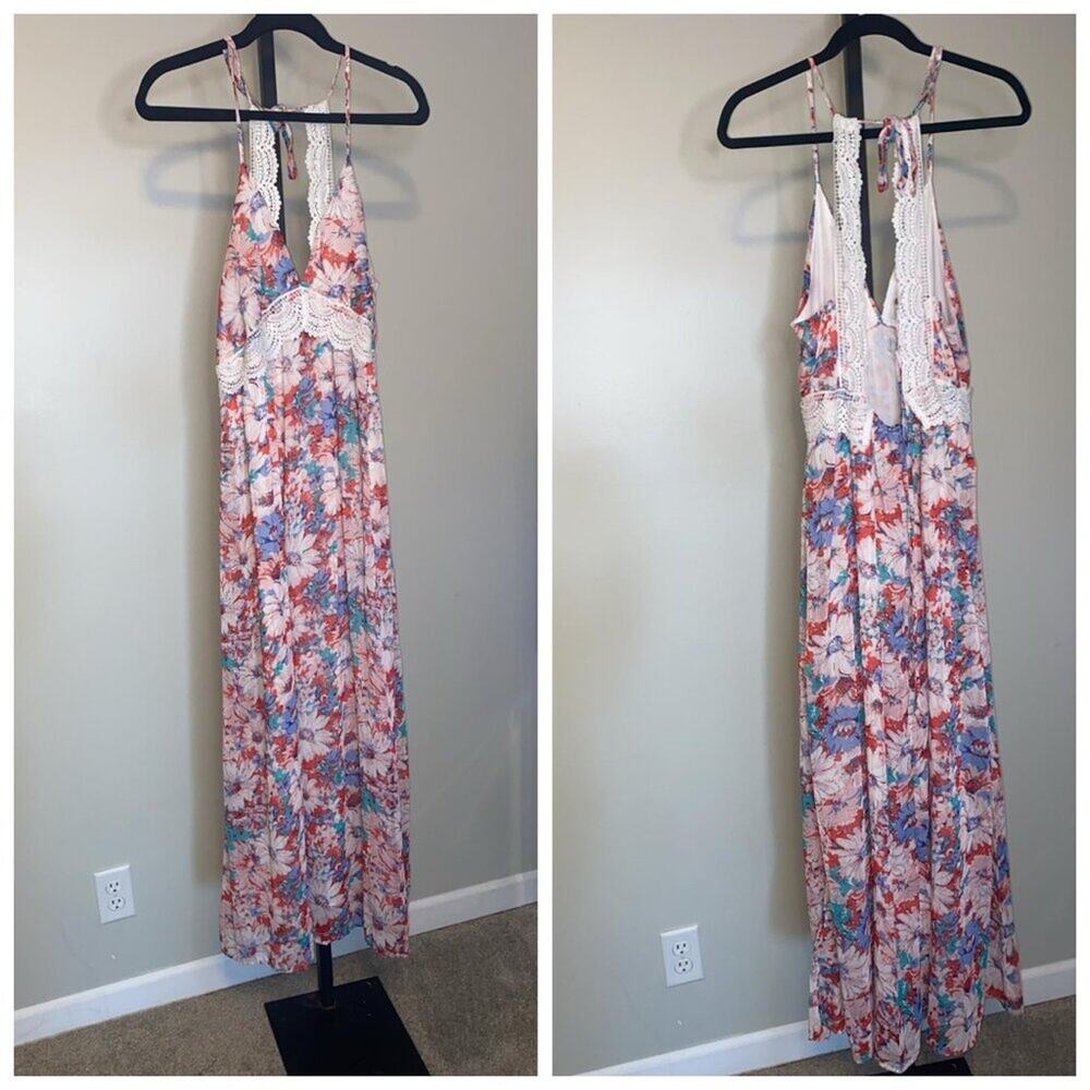 Anna Kay Boho Maxi Dress – Floral Lace Detail 🌸✨ - Picture 2 of 11